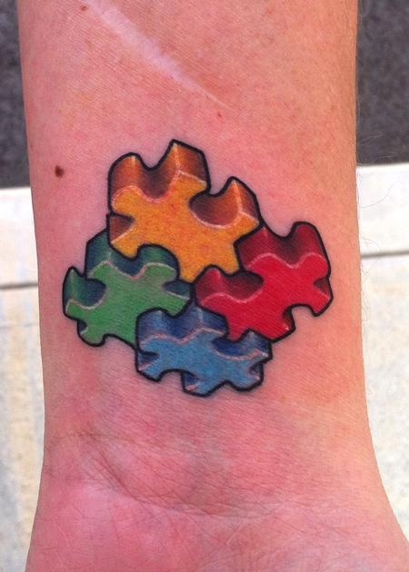 Tattoos - AUTISM PUZZLE PIECES - 63490